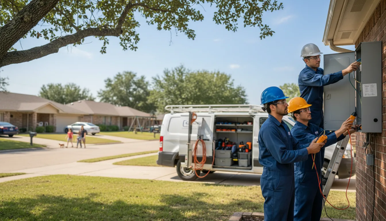 Certified electrician providing emergency electrical services in Northwood, IA